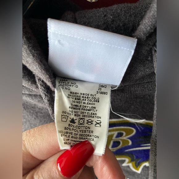 Baltimore Ravens NFL Tram Apparel Hoodie Size M - Picture 6 of 6